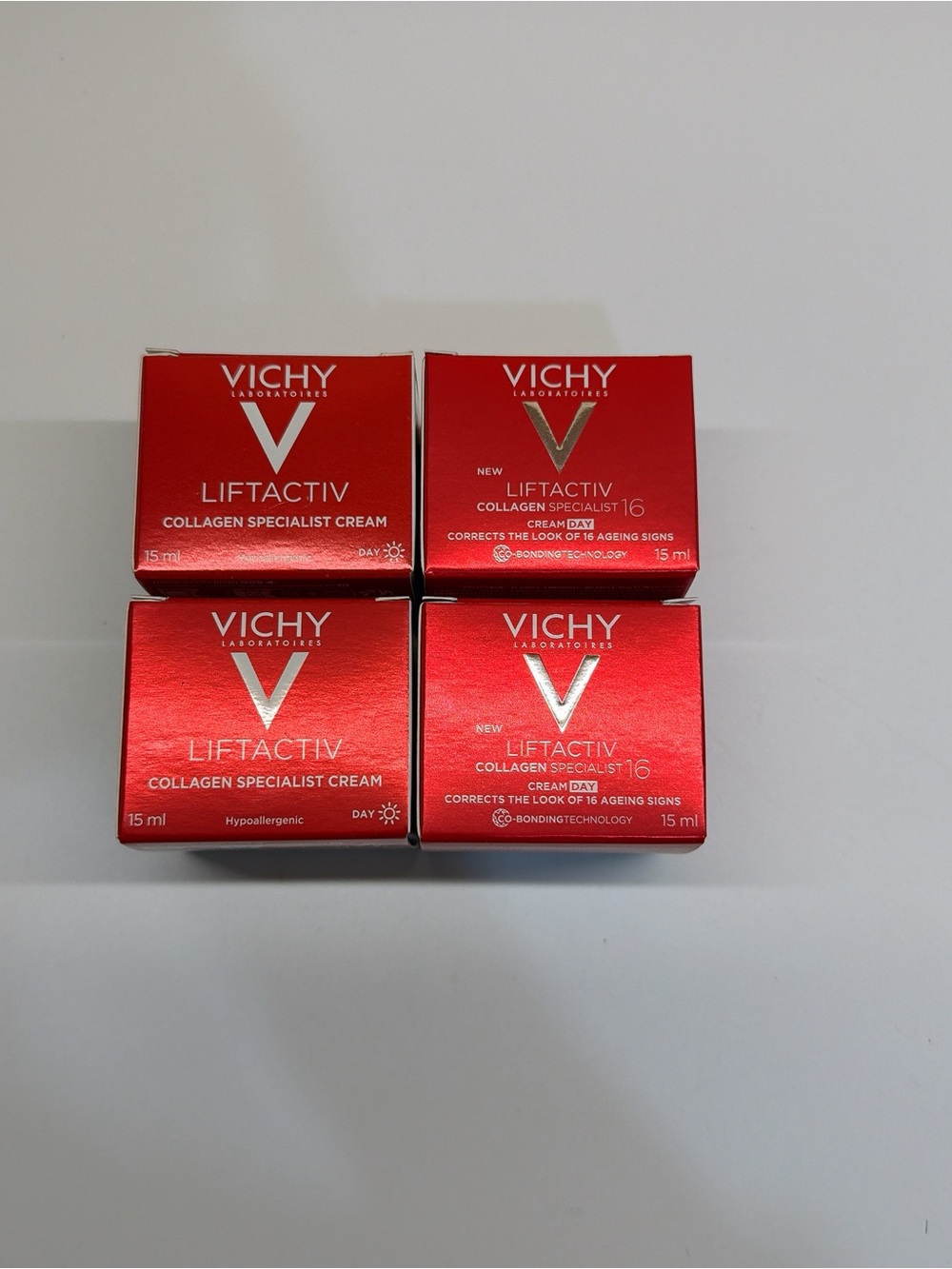 Vichy LiftActiv Collagen Specialist Day Cream Set (4 x 15ml) NIB